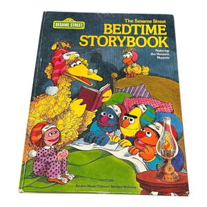 Vintage Sesame Street Bedtime Storybook Jim Henson Muppets Kids Book Hardcover